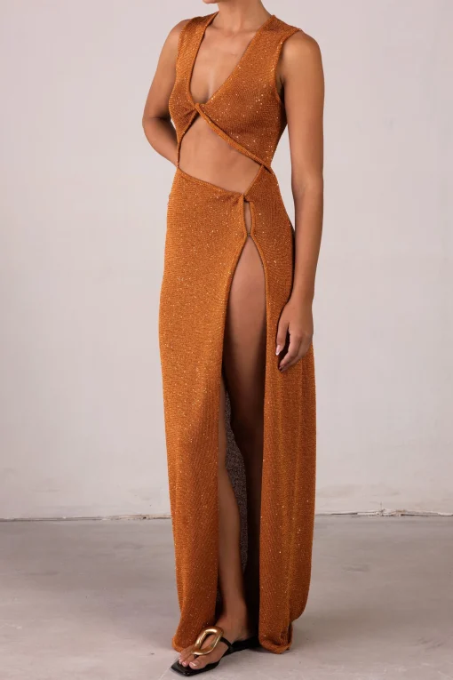 SAME Cut Out Twist Dress- Dresses