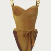 SAME Gold Chain One Piece-Women Women
