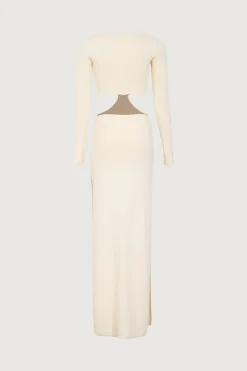 SAME Long Sleeve Cut Out Maxi Dress- Dresses | Bridal