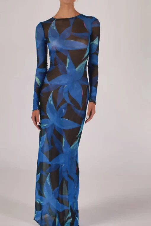 SAME Mesh Maxi Dress- Dresses