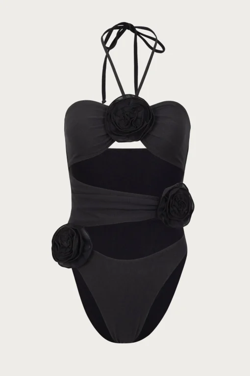 SAME Rose Cut Out One Piece-Women Women