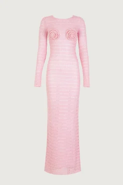 SAME Rosette Crochet Dress- Dresses