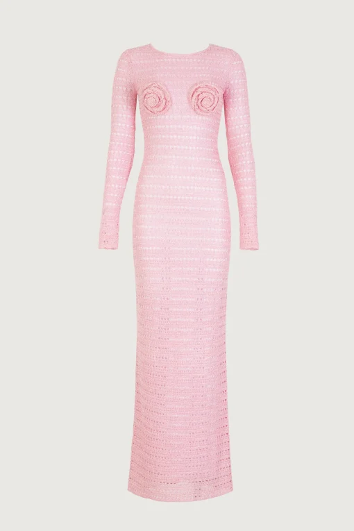 SAME Rosette Crochet Dress- Dresses