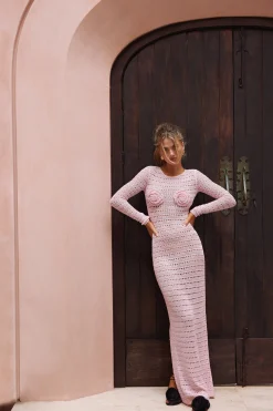 SAME Rosette Crochet Dress- Dresses