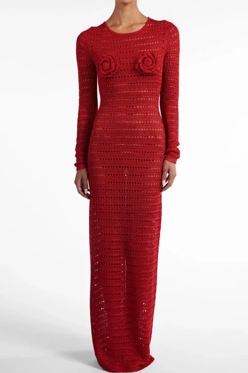 SAME Rosette Crochet Dress- Dresses