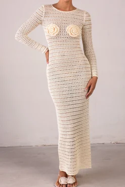 SAME Rosette Crochet Dress- Dresses | Bridal