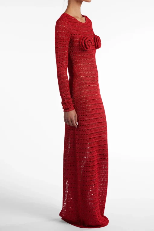 SAME Rosette Crochet Dress- Dresses