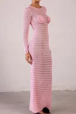 SAME Rosette Crochet Dress- Dresses