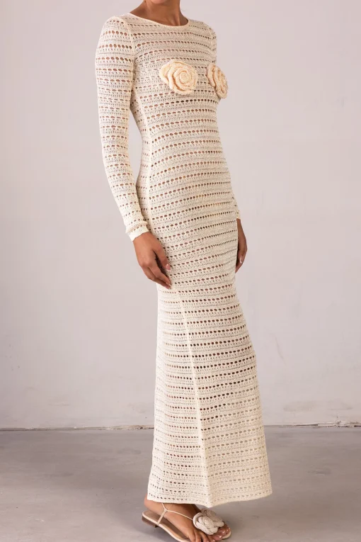 SAME Rosette Crochet Dress- Dresses | Bridal