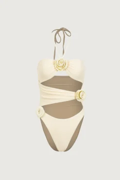 SAME Rosette Cut Out One Piece-Women Bridal | Women