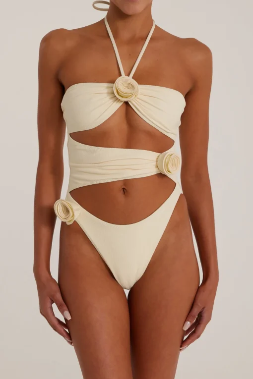SAME Rosette Cut Out One Piece-Women Bridal | Women