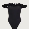 SAME Rosette Off Shoulder One Piece-Women Women