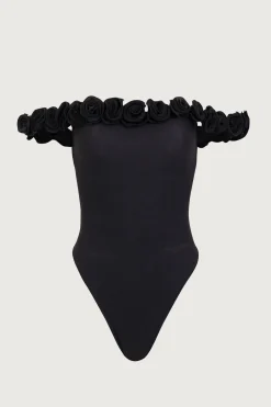 SAME Rosette Off Shoulder One Piece-Women Women
