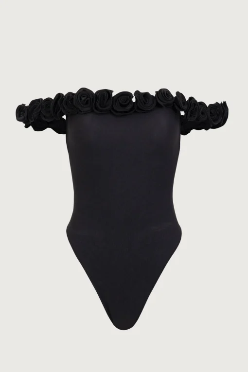 SAME Rosette Off Shoulder One Piece-Women Women