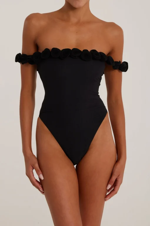 SAME Rosette Off Shoulder One Piece-Women Women