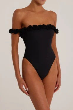 SAME Rosette Off Shoulder One Piece-Women Women