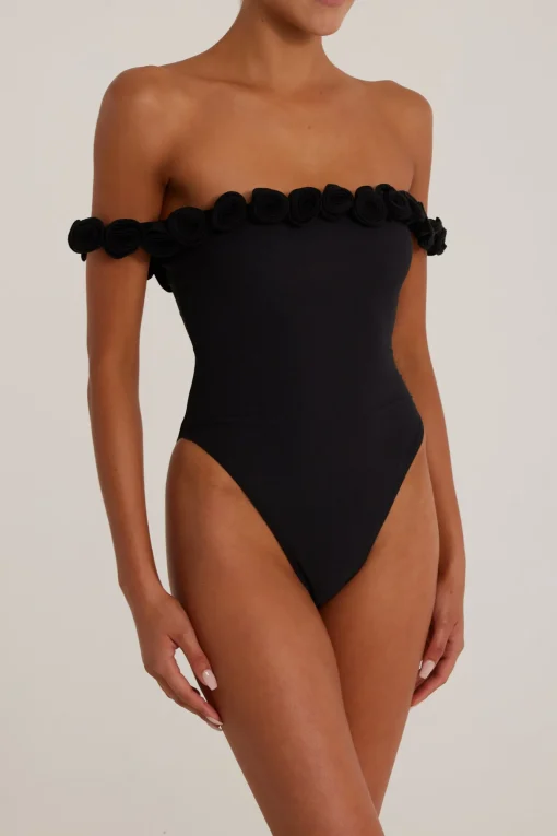 SAME Rosette Off Shoulder One Piece-Women Women