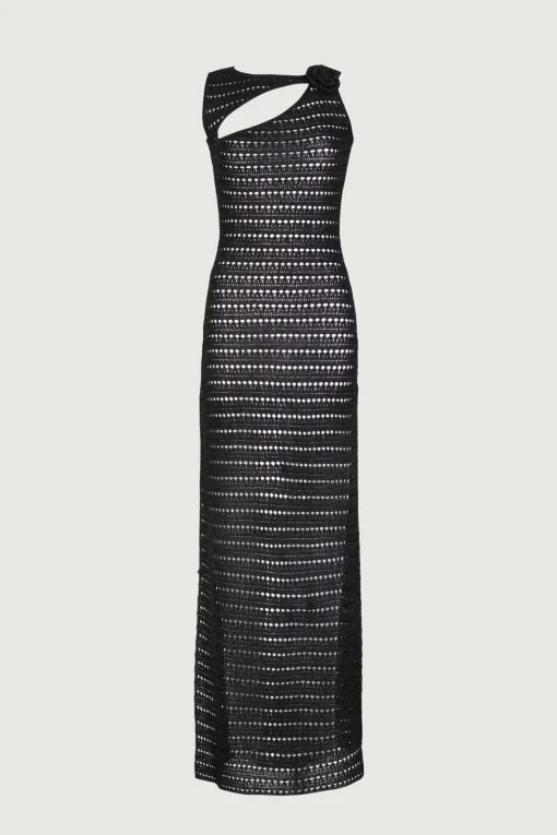 SAME Rosette Sleeveless Crochet Dress- Dresses