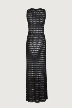 SAME Rosette Sleeveless Crochet Dress- Dresses