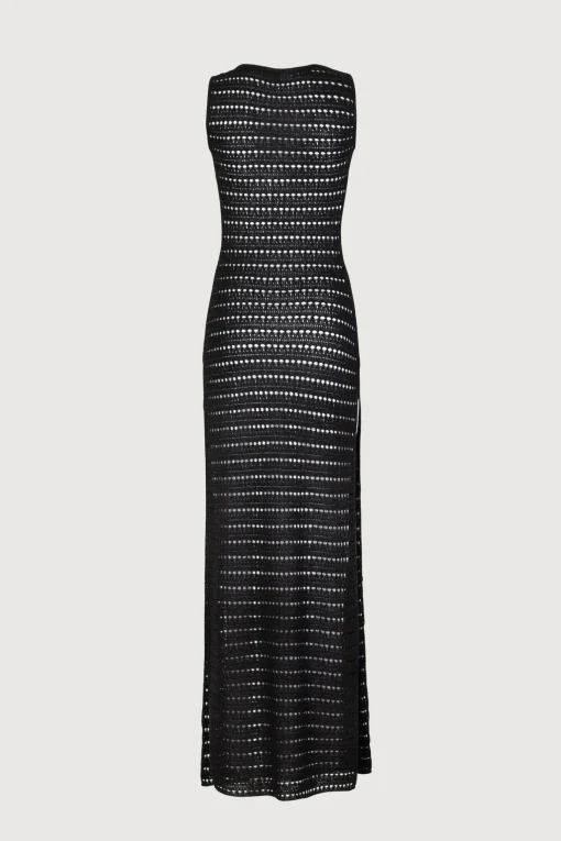 SAME Rosette Sleeveless Crochet Dress- Dresses