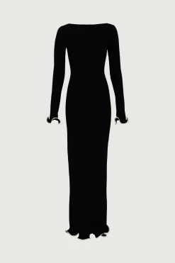 SAME Ruffle Hem Maxi Dress- Dresses