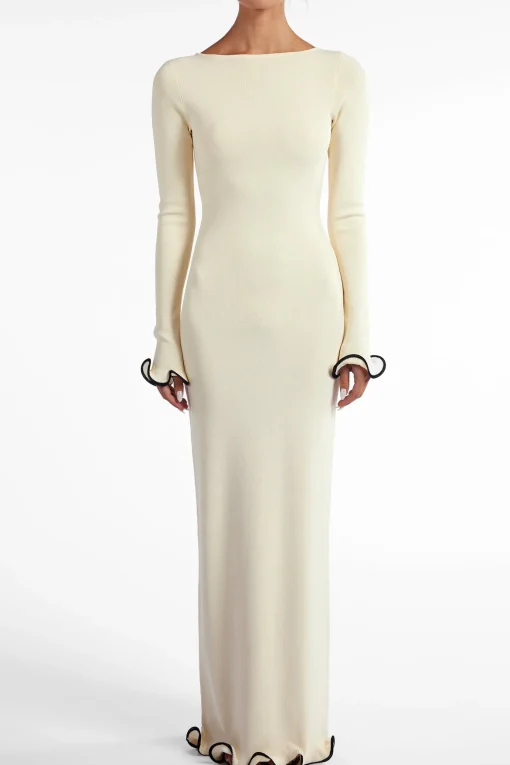 SAME Ruffle Hem Maxi Dress- Dresses | Bridal