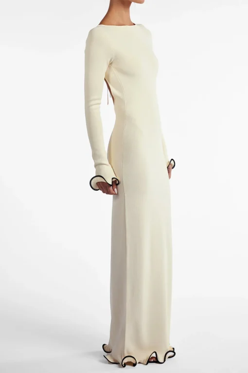 SAME Ruffle Hem Maxi Dress- Dresses | Bridal