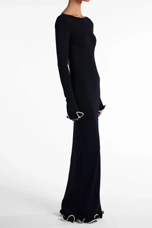 SAME Ruffle Hem Maxi Dress- Dresses