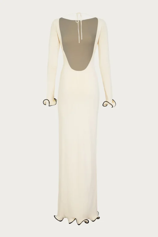 SAME Ruffle Hem Maxi Dress- Dresses | Bridal
