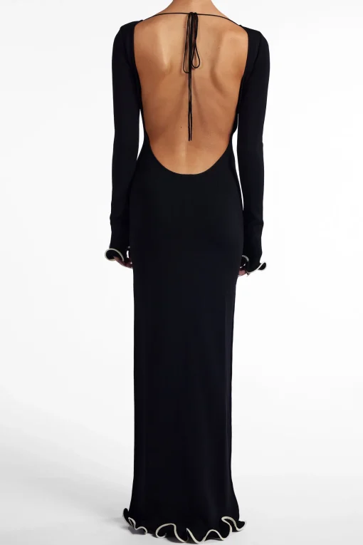 SAME Ruffle Hem Maxi Dress- Dresses
