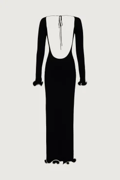 SAME Ruffle Hem Maxi Dress- Dresses