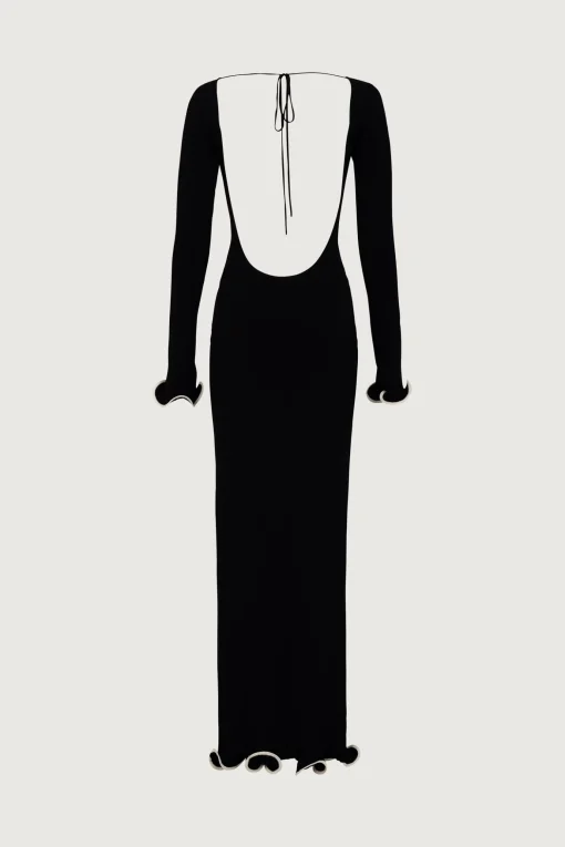 SAME Ruffle Hem Maxi Dress- Dresses