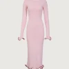 SAME Ruffle Hem Midi Dress- Dresses