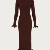 SAME Ruffle Hem Midi Dress- Dresses