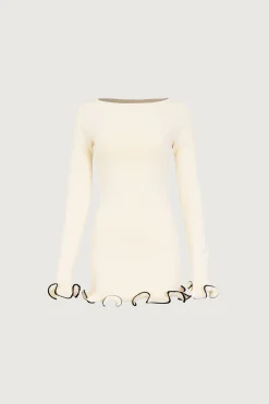 SAME Ruffle Hem Mini Dress- Dresses | Bridal