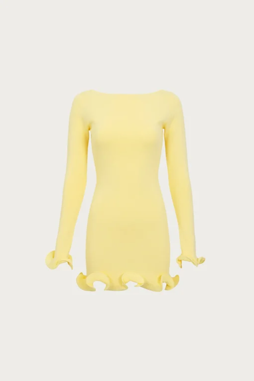 SAME Ruffle Hem Mini Dress- Dresses