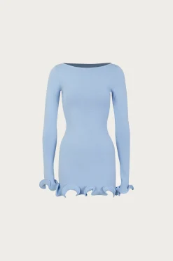 SAME Ruffle Hem Mini Dress- Dresses