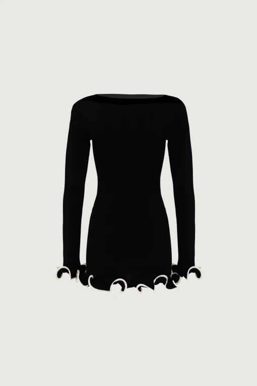 SAME Ruffle Hem Mini Dress- Dresses