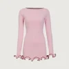 SAME Ruffle Hem Mini Dress- Dresses