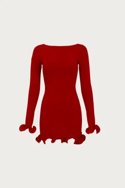 SAME Ruffle Hem Mini Dress- Dresses