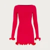 SAME Ruffle Hem Mini Dress- Dresses