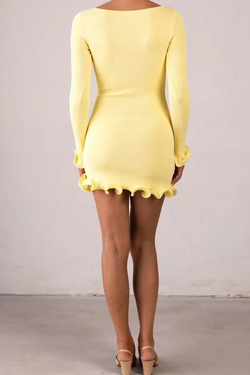 SAME Ruffle Hem Mini Dress- Dresses