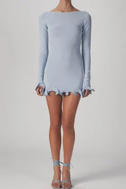 SAME Ruffle Hem Mini Dress- Dresses