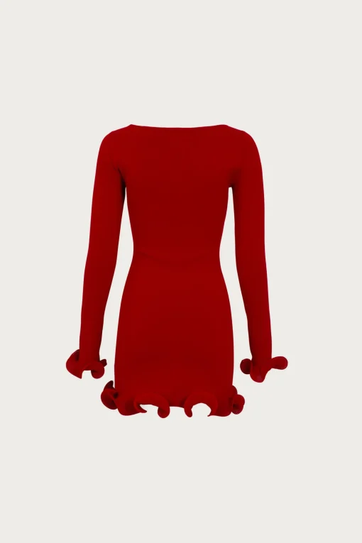 SAME Ruffle Hem Mini Dress- Dresses