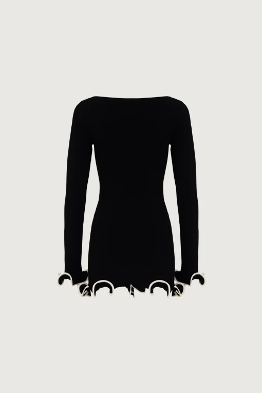 SAME Ruffle Hem Mini Dress- Dresses