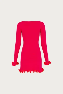 SAME Ruffle Hem Mini Dress- Dresses