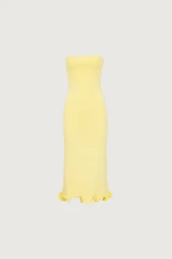 SAME Ruffle Hem Strapless Dress- Dresses