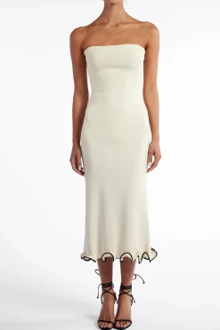 SAME Ruffle Hem Strapless Dress- Dresses | Bridal