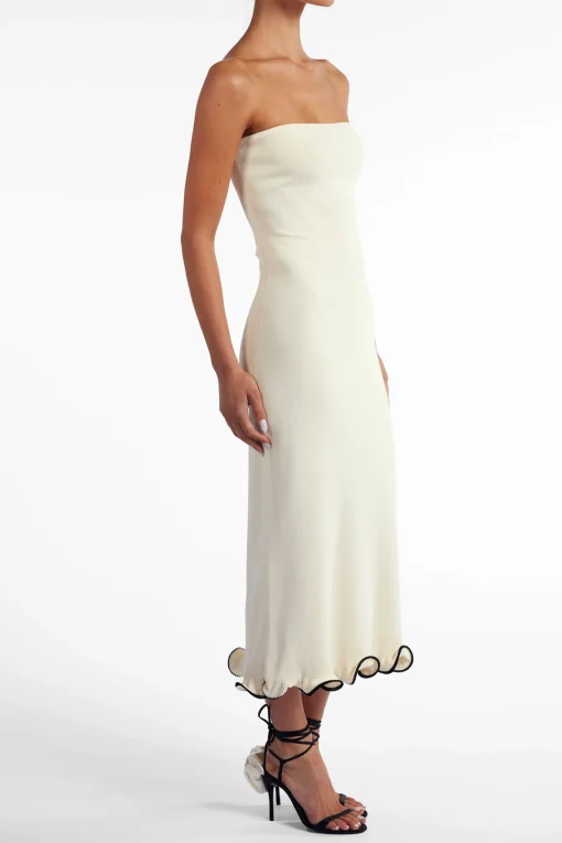 SAME Ruffle Hem Strapless Dress- Dresses | Bridal