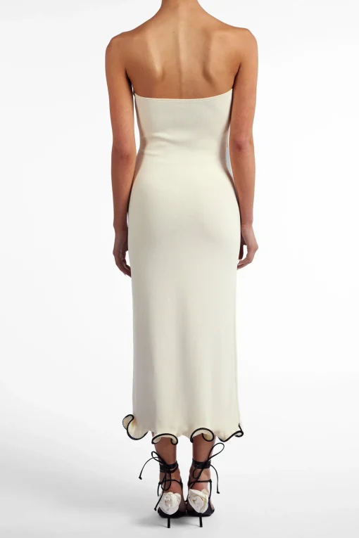 SAME Ruffle Hem Strapless Dress- Dresses | Bridal